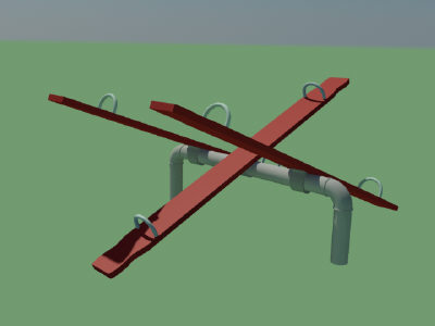 3d saw playground equipment model - see saw.max by Animation Anchor Line